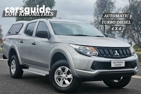 Grey 2016 Mitsubishi Triton Dual Cab Chassis GLX (4X4)