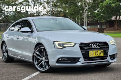 Silver 2013 Audi A5 Hatchback Sportback 3.0 TDI Quattro