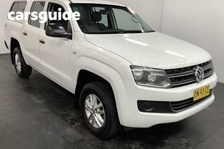White 2016 Volkswagen Amarok Dual Cab Utility TDI420 Core Edition (4X4)