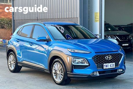 Blue 2018 Hyundai Kona Wagon Elite