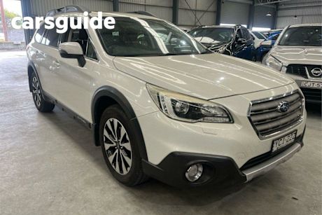 White 2015 Subaru Outback Wagon 2.0D Premium