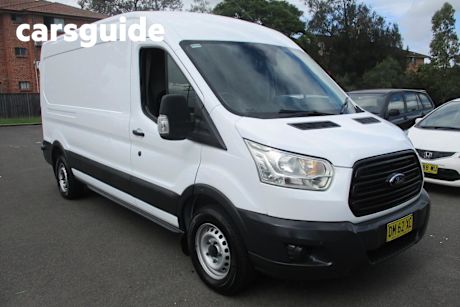 White 2014 Ford Transit Van 350L LWB Mid Roof