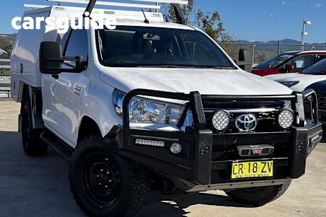 White 2018 Toyota Hilux X Cab Cab Chassis SR (4X4)