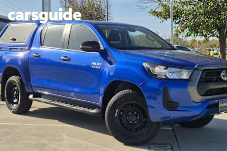 Blue 2022 Toyota Hilux Double Cab Pick Up SR HI-Rider (4X2)