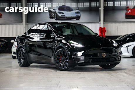 Black 2023 Tesla Model Y Wagon Performance