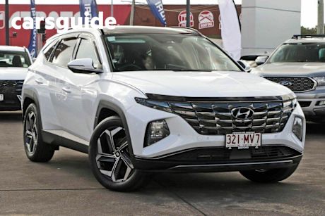 White 2023 Hyundai Tucson Wagon Highlander (awd)