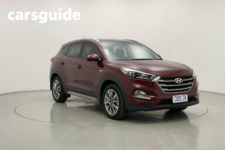 Red 2017 Hyundai Tucson Wagon Active X (fwd)