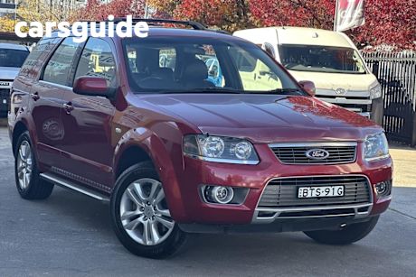 Red 2010 Ford Territory Wagon TS Limited Edition (rwd)