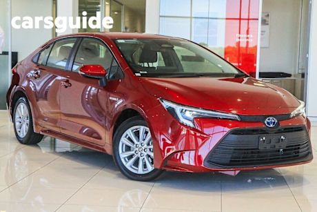 Red 2023 Toyota Corolla Sedan Ascent Sport + Conv PK Hybrid