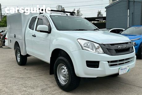 White 2015 Isuzu D-MAX Space Cab Chassis SX (4X4)