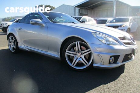 Silver 2010 Mercedes-Benz SLK300 Convertible
