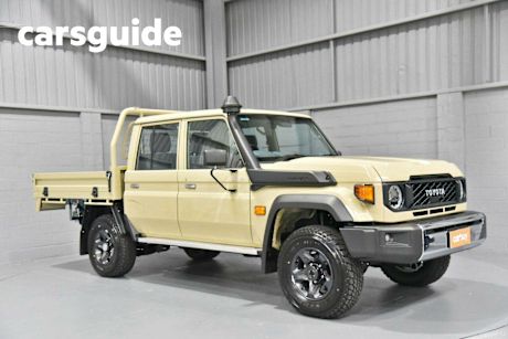 Brown 2025 Toyota Landcruiser 70 Series Double Cab Chassis LC79 GXL + Diff Locks