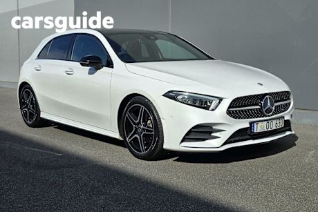 White 2021 Mercedes-Benz A180 Hatchback