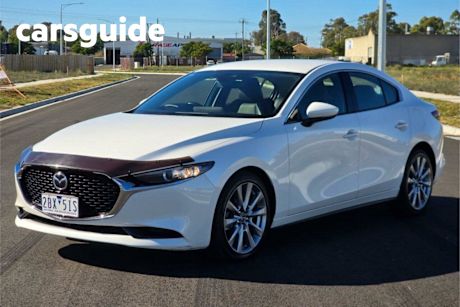 White 2021 Mazda 3 Sedan G25 GT