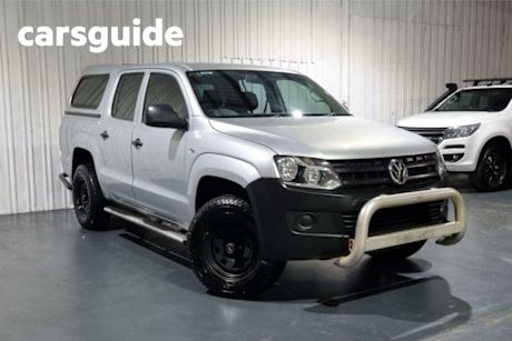 Silver 2013 Volkswagen Amarok Dual Cab Utility TDI420 Trendline (4X4)