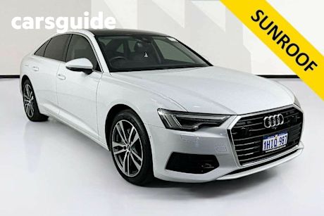 White 2020 Audi A6 Sedan 40 Tfsi Mhev