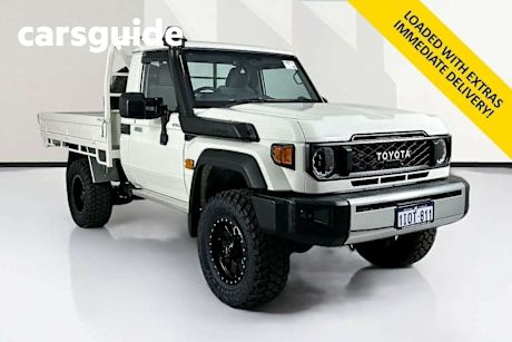 White 2024 Toyota Landcruiser 70 Series Cab Chassis LC79 GXL