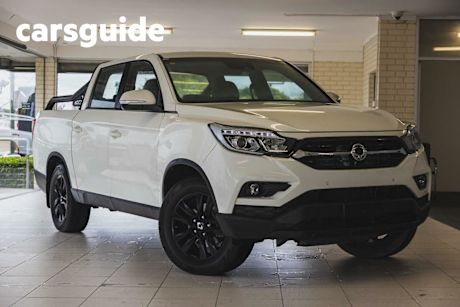 White 2019 Ssangyong Musso Dual Cab Utility Ultimate