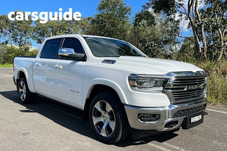 White 2021 Ram 1500 Crew Cab Utility Laramie (hybrid)
