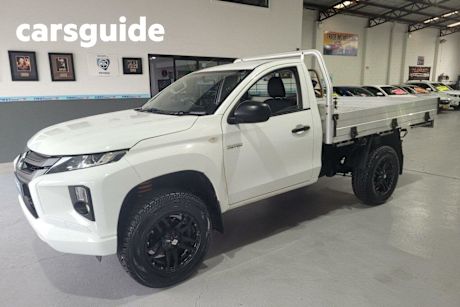 White 2019 Mitsubishi Triton Cab Chassis GLX (4X4)