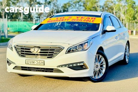 White 2016 Hyundai Sonata Sedan Active