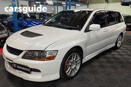 White 2006 Mitsubishi Lancer Sedan Evolution IX