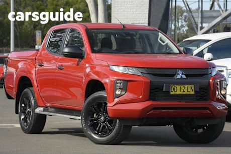 Red 2021 Mitsubishi Triton Double Cab Pick Up GLX-R (4X4)