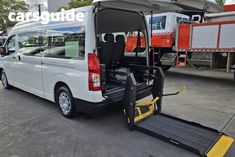 White 2020 Toyota Hiace Commercial Commuter High Roof Super LWB