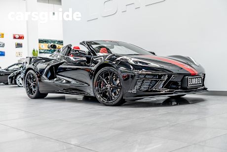 Black 2022 Chevrolet Corvette Convertible Stingray 3LT
