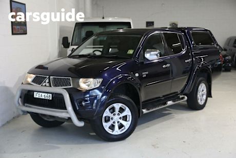 Blue 2013 Mitsubishi Triton Double Cab Utility GLX-R (4X4)