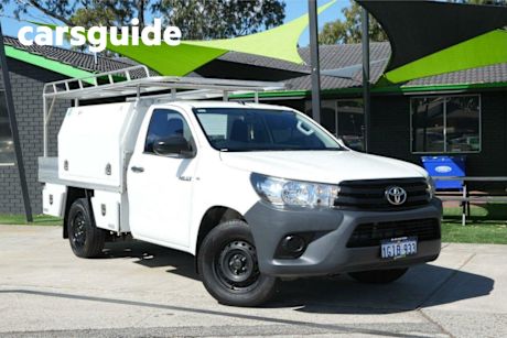 White 2017 Toyota Hilux Cab Chassis Workmate