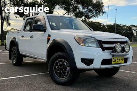 White 2009 Ford Ranger Dual Cab Pick-up XL (4X4)