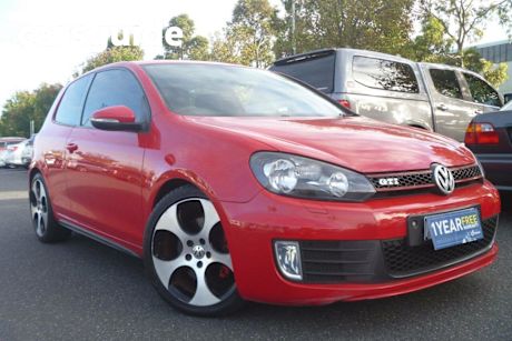 Red 2010 Volkswagen Golf Hatchback GTI