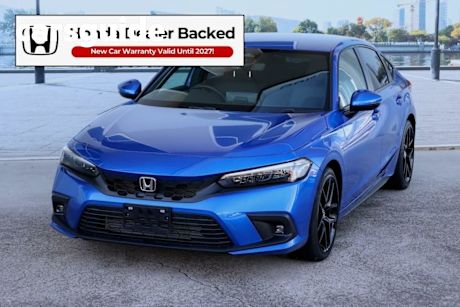 Blue 2022 Honda Civic Hatchback VTI-LX