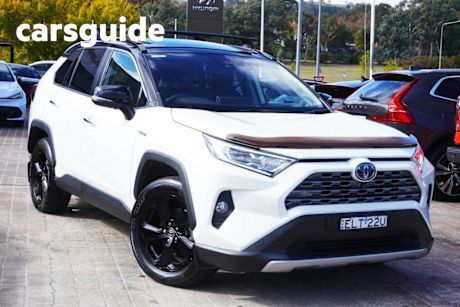 White 2020 Toyota RAV4 Wagon Cruiser (awd) Hybrid