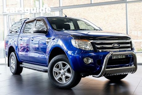 Blue 2015 Ford Ranger Dual Cab Utility XLT 3.2 (4X4)