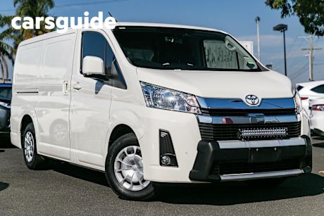 White 2019 Toyota Hiace Commercial