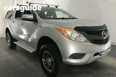 Silver 2013 Mazda BT-50 Dual Cab Utility GT (4X4)