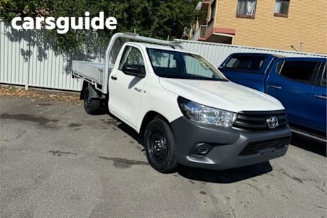 White 2016 Toyota Hilux Cab Chassis Workmate