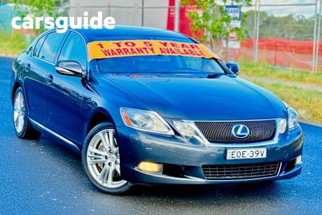 Grey 2008 Lexus GS450H Sedan Hybrid