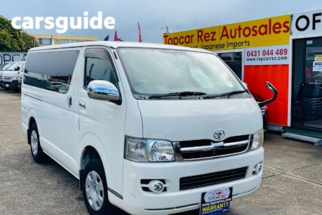 White 2008 Toyota Hiace Regius Wagon