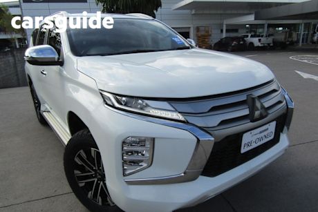 White 2020 Mitsubishi Pajero Sport Wagon GLS (4X4) 7 Seat