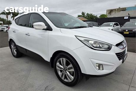 White 2014 Hyundai IX35 Wagon Highlander (awd)