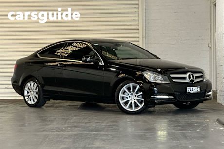 Black 2012 Mercedes-Benz C180 Coupe BE
