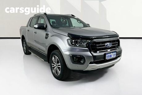 Silver 2021 Ford Ranger Double Cab Pick Up Wildtrak 2.0 (4X4)