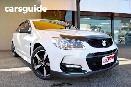 White 2016 Holden Commodore Sedan SV6 Black Pack