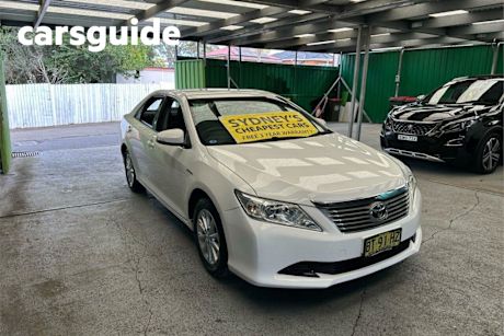 White 2013 Toyota Aurion Sedan AT-X