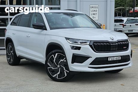 White 2024 Skoda Kodiaq Wagon RS (4X4) 180TSI
