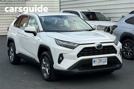 White 2022 Toyota RAV4 Wagon GX (awd) Hybrid