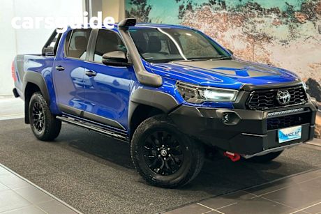 Blue 2022 Toyota Hilux Double Cab Pick Up Rugged X (4X4)